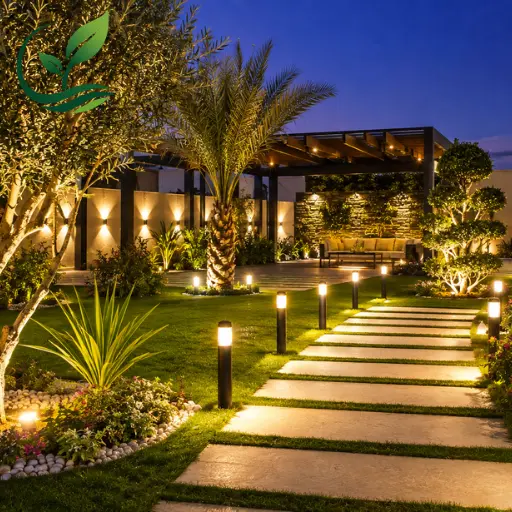 انارة حدائق بالرياض