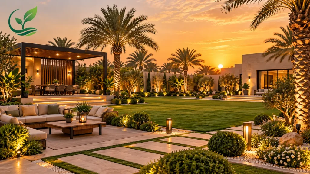 تنسيق حدائق استراحات بالرياض